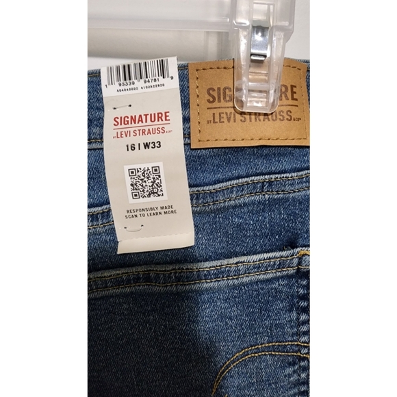 Levis signature heritage high rise straight jeans NEW NWT size 16 womens - Picture 3 of 5